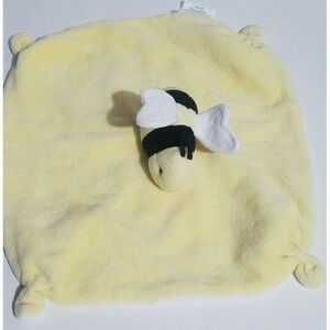 Burt's Bees Bumblebee Plush Baby Lovey Security Blanket Toy Yellow Black White
